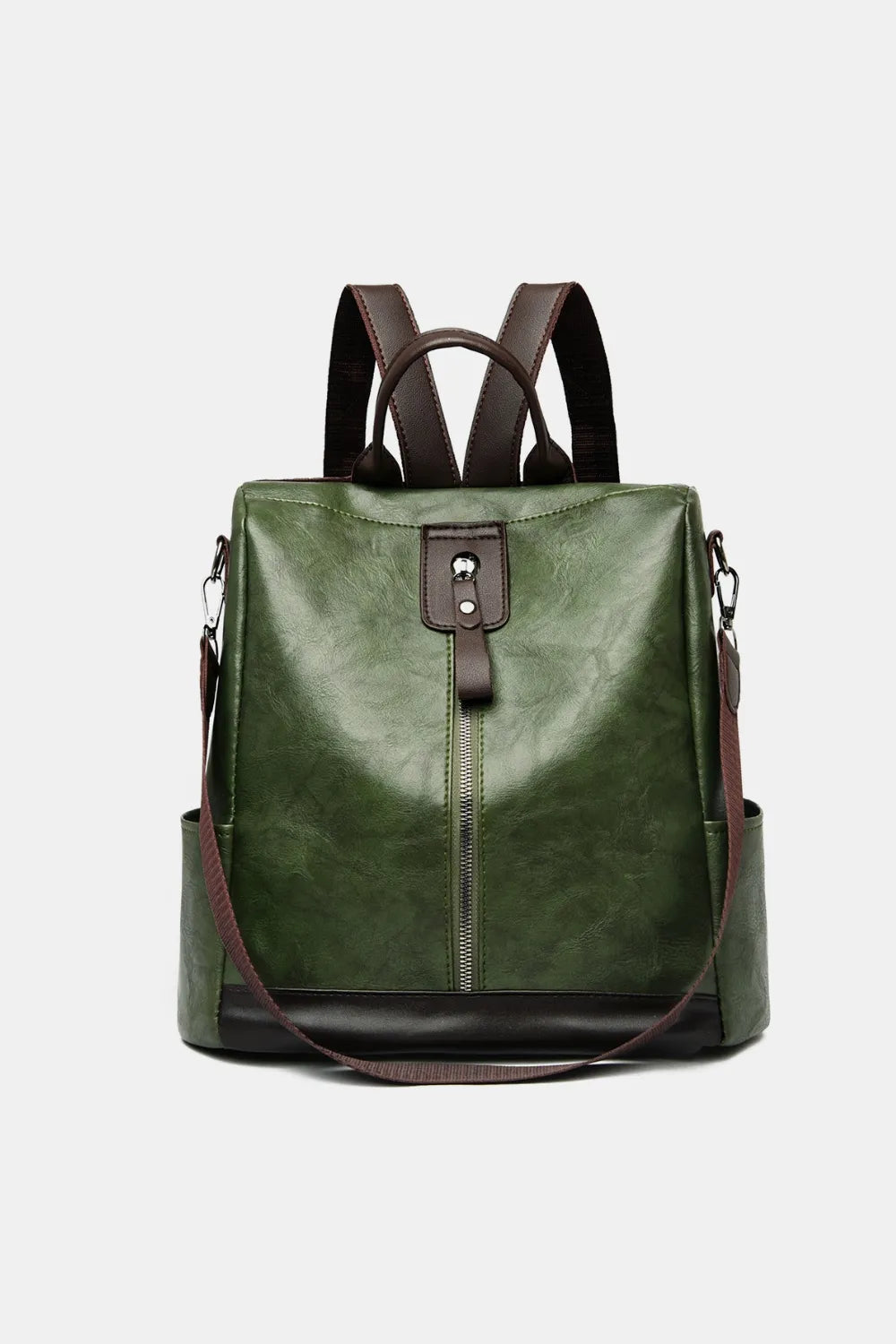 Women's Leather Convertible Backpack & Shoulder Bag