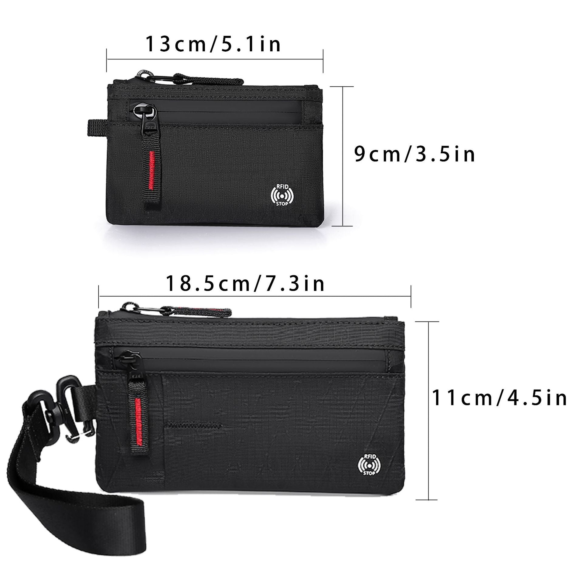 X-PAC Anti-Theft Mini Travel Wallet with Keychain