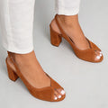Women's Peep-Toe Chunky Platform Sandals