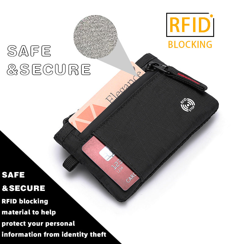 X-PAC Anti-Theft Mini Travel Wallet with Keychain