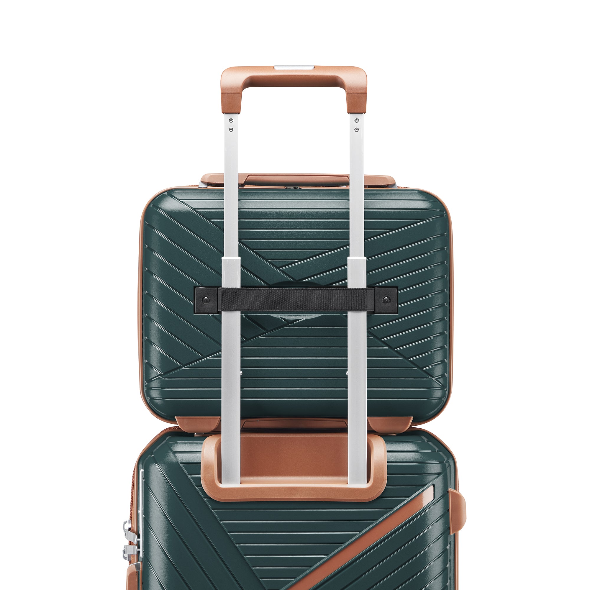 4-Piece PP Hard Shell Luggage Set with TSA Lock