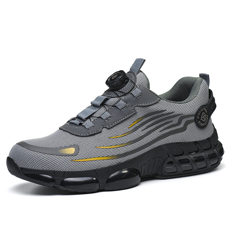 Men's Steel Toe Safety Shoes with Rotary Dial Closure