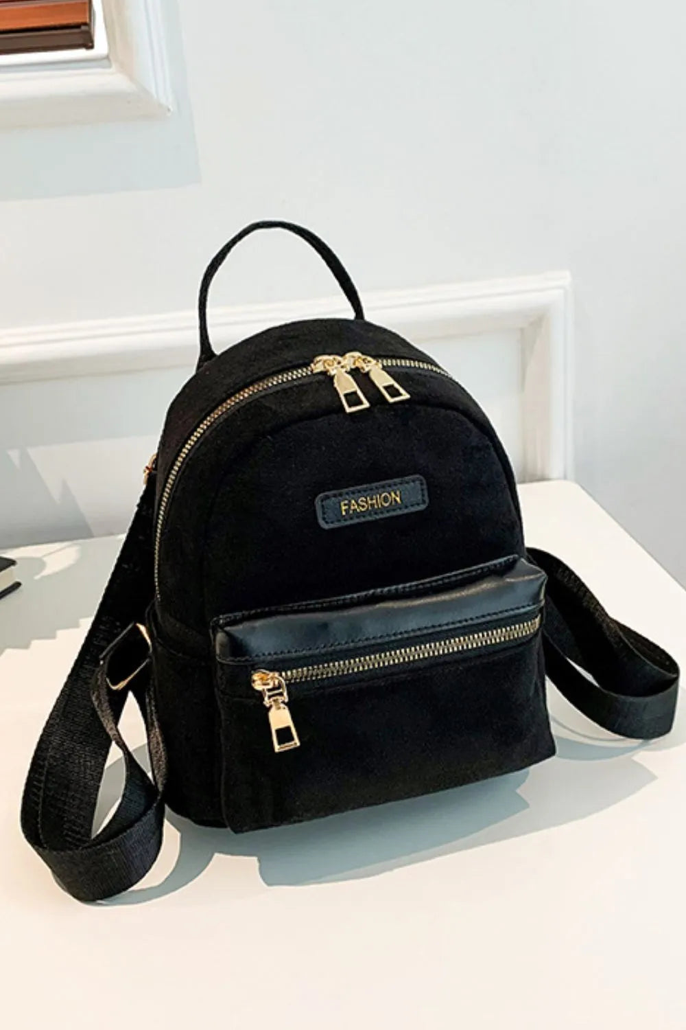 Women's Suede Mini Fashion Backpack