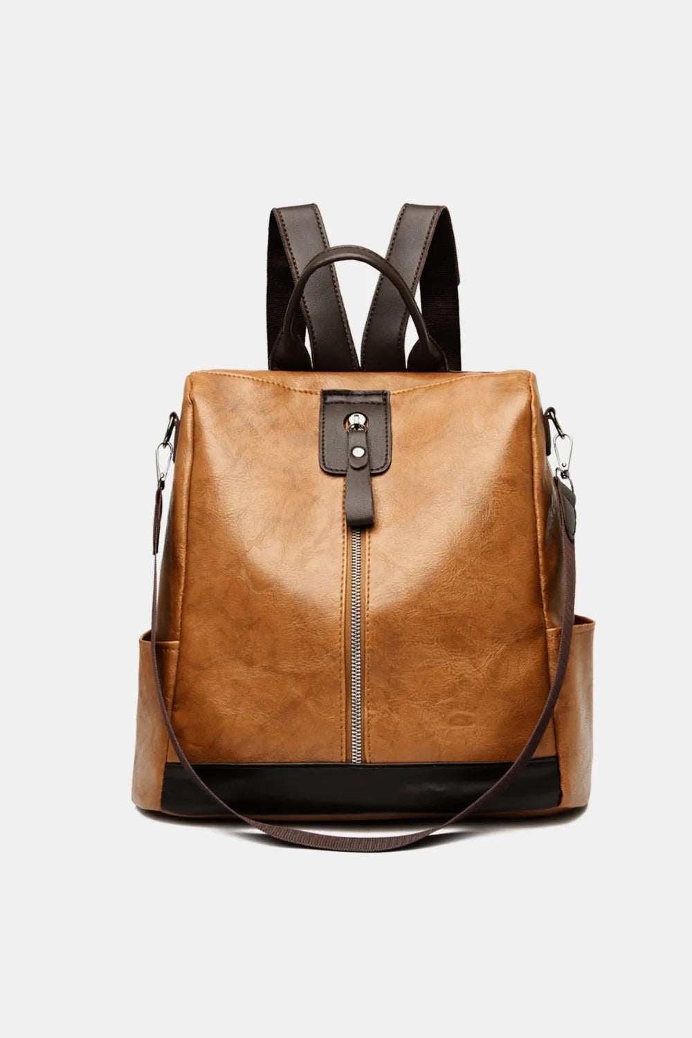 Women's Leather Convertible Backpack & Shoulder Bag