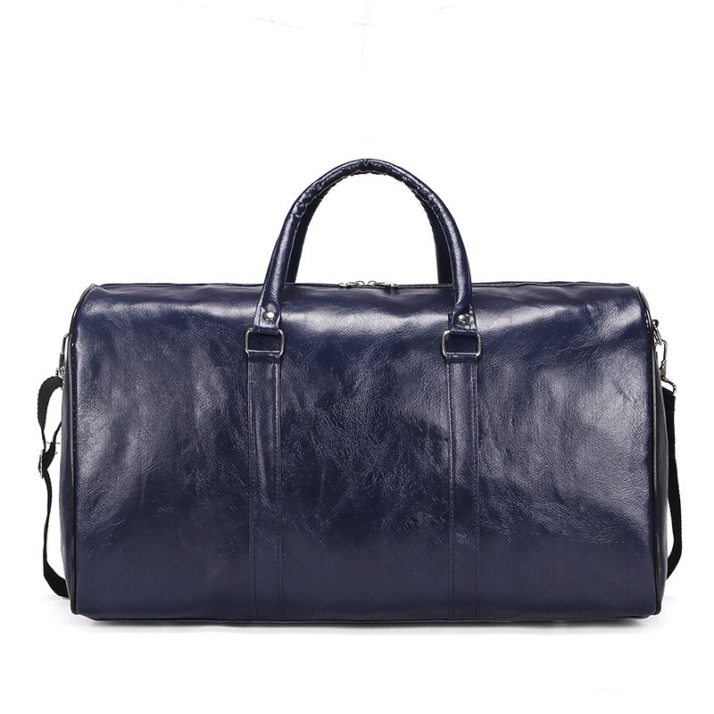 Leather Cylindrical Travel & Gym Duffel Bag
