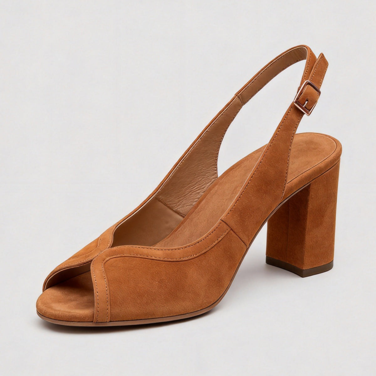 Women's Peep-Toe Chunky Platform Sandals