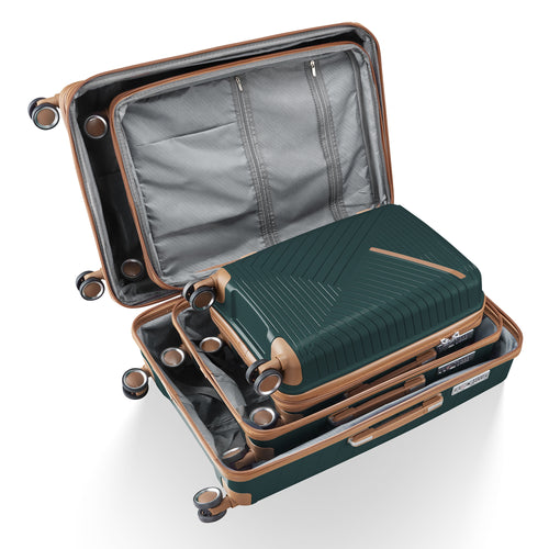4-Piece PP Hard Shell Luggage Set with TSA Lock