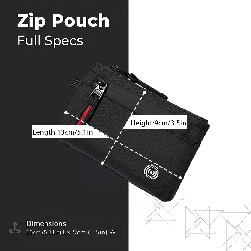 X-PAC Anti-Theft Mini Travel Wallet with Keychain
